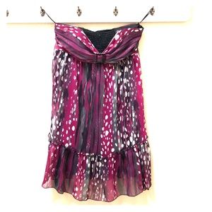 Guess semi formal strapless dress